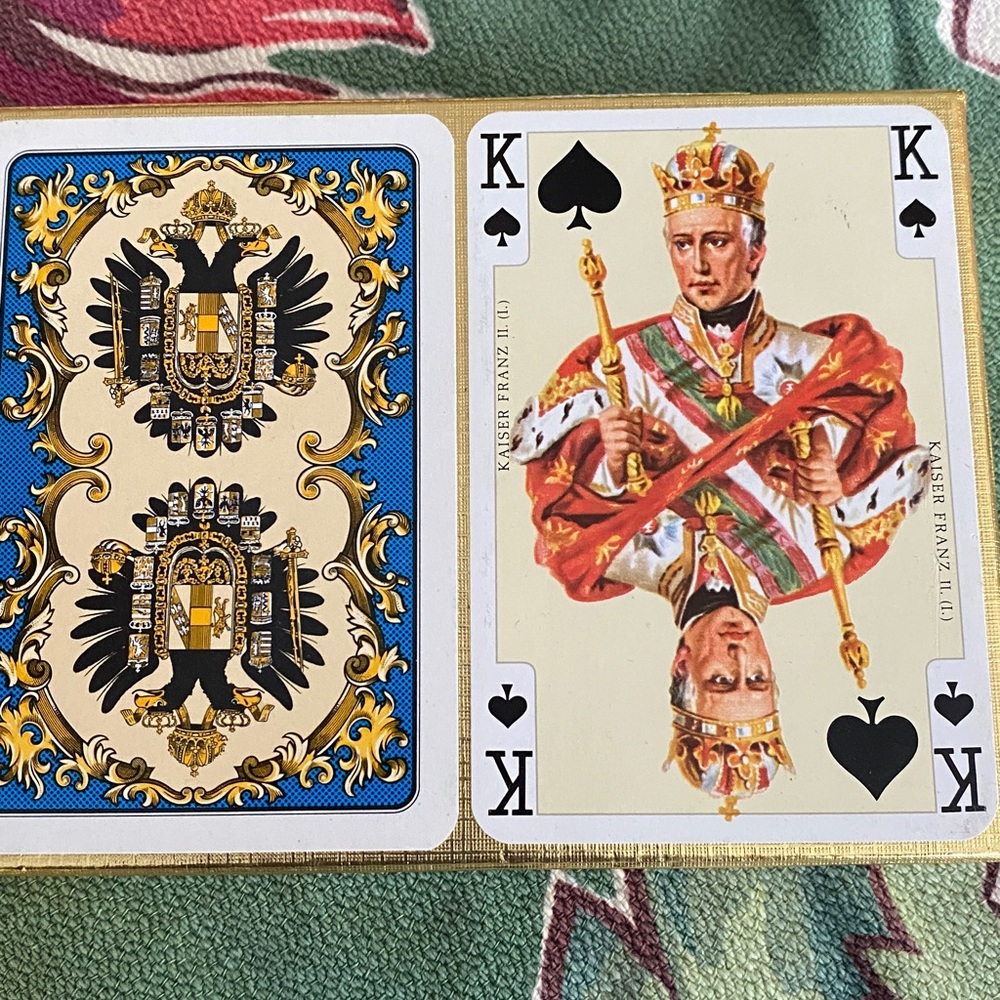 Kaiser Franz II Playing Cards  "Kaiser Jubiläum" by Viennese company Piatnik.